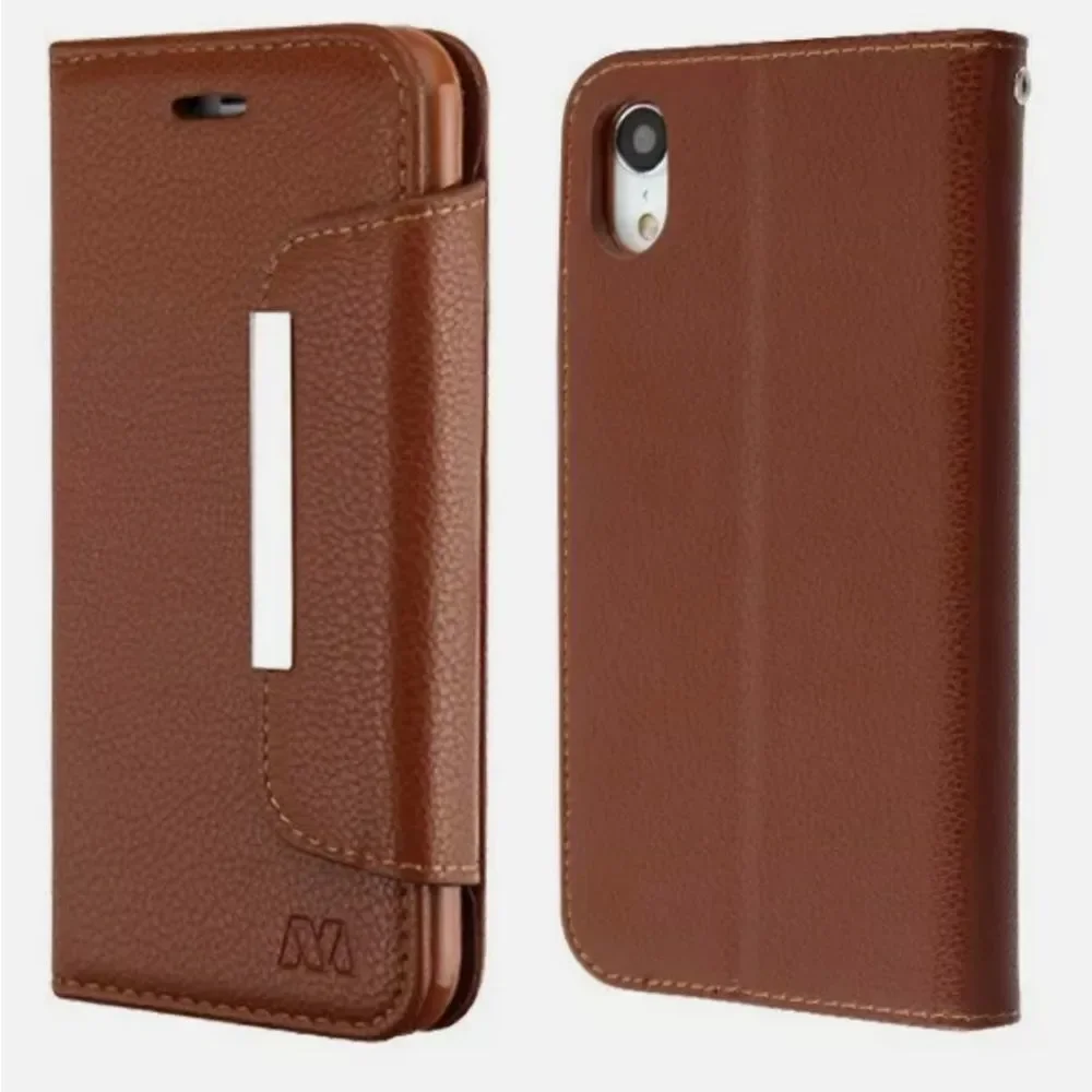 APPLE iPhone XR - Brown Wallet Case